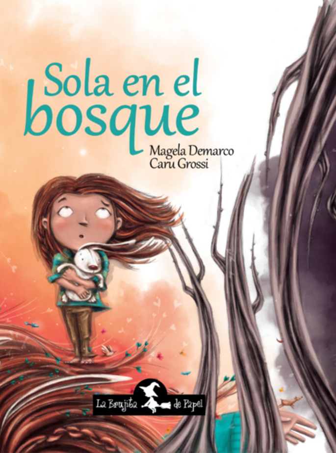 Sola en el bosque