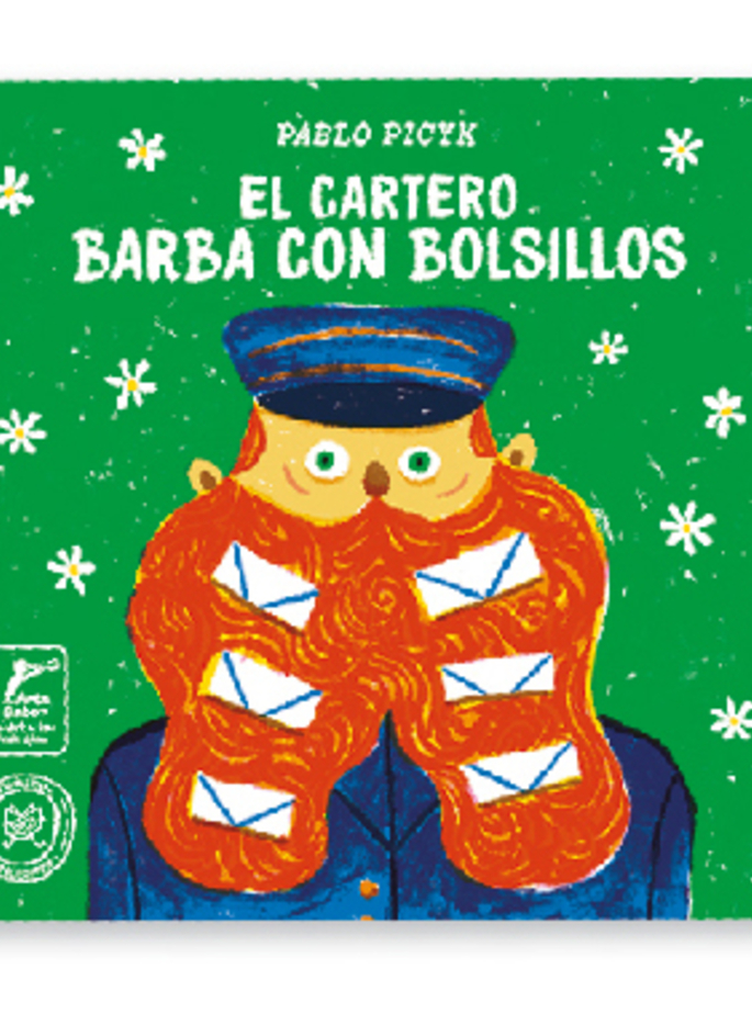 El cartero barba con bolsillos