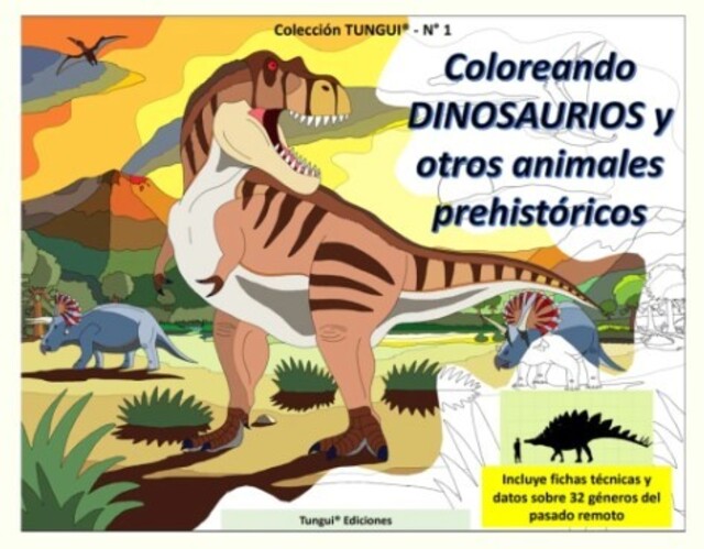 Imagen de Coloreando Dinosaurios y otros animales prehist&oacute;ricos