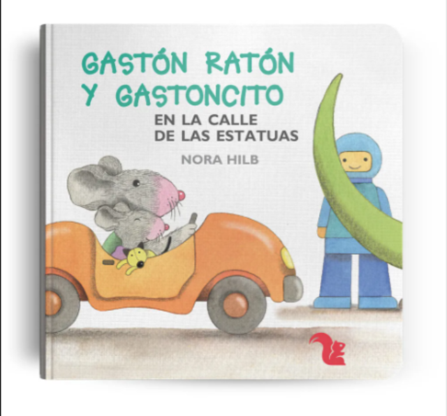 Imagen de Gast&oacute;n Rat&oacute;n y Gastoncito en la calle de las estatuas